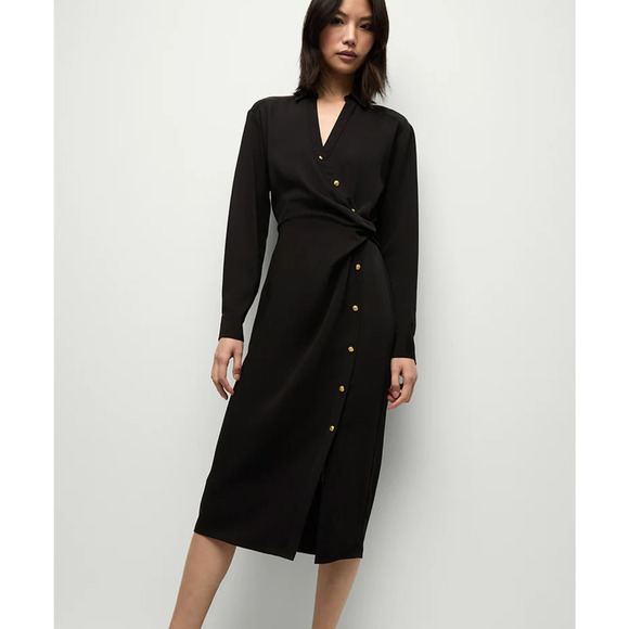 Veronica Beard Dresses & Skirts - Veronica Beard Wright Midi Button Down Collared Dress US 6